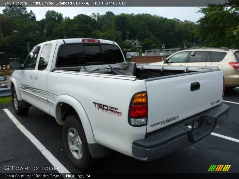 Natural White / Oak 2000 Toyota Tundra Limited Extended Cab 4x4