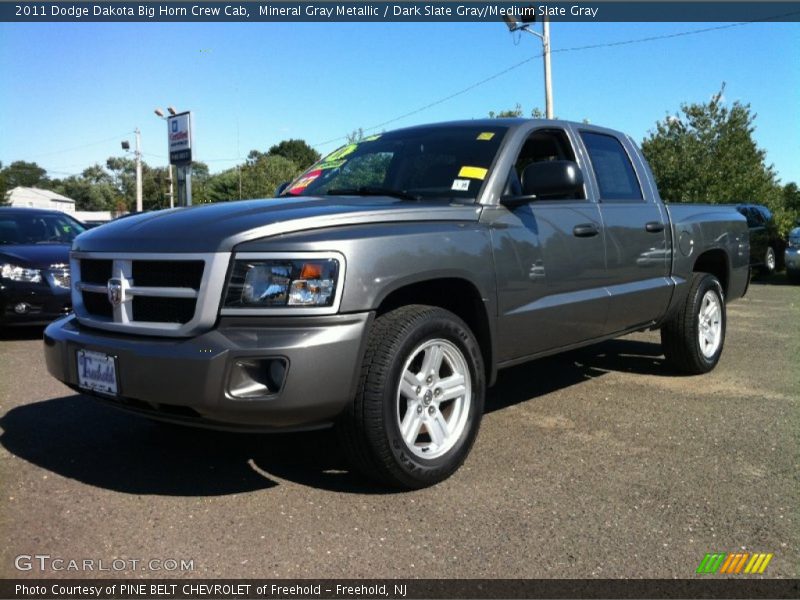 Mineral Gray Metallic / Dark Slate Gray/Medium Slate Gray 2011 Dodge Dakota Big Horn Crew Cab