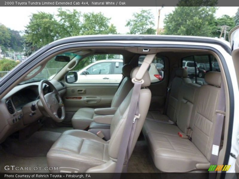  2000 Tundra Limited Extended Cab 4x4 Oak Interior