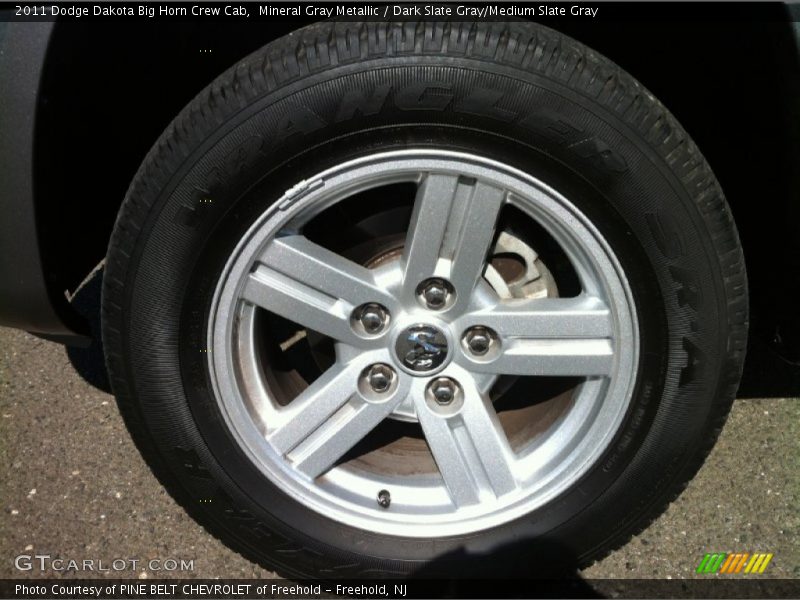 Mineral Gray Metallic / Dark Slate Gray/Medium Slate Gray 2011 Dodge Dakota Big Horn Crew Cab