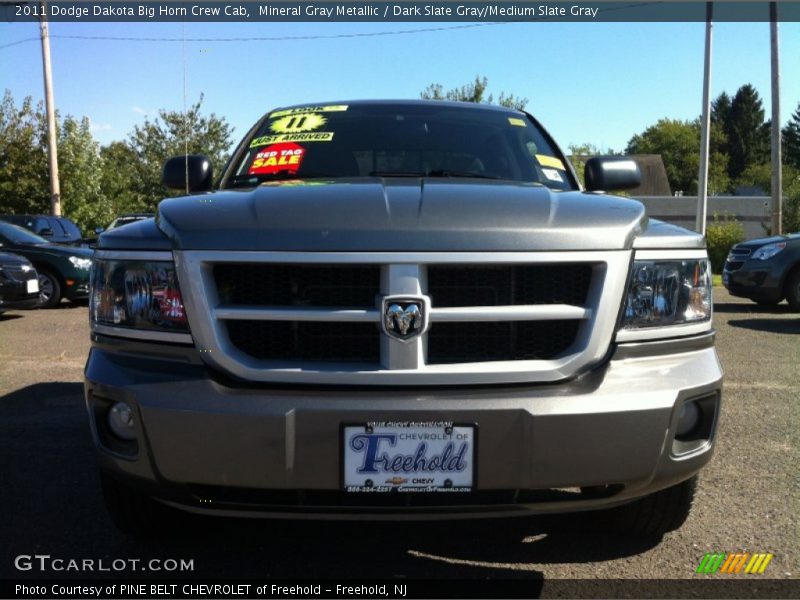 Mineral Gray Metallic / Dark Slate Gray/Medium Slate Gray 2011 Dodge Dakota Big Horn Crew Cab