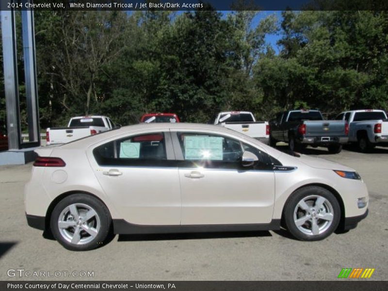 White Diamond Tricoat / Jet Black/Dark Accents 2014 Chevrolet Volt