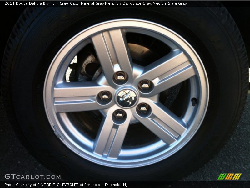 Mineral Gray Metallic / Dark Slate Gray/Medium Slate Gray 2011 Dodge Dakota Big Horn Crew Cab