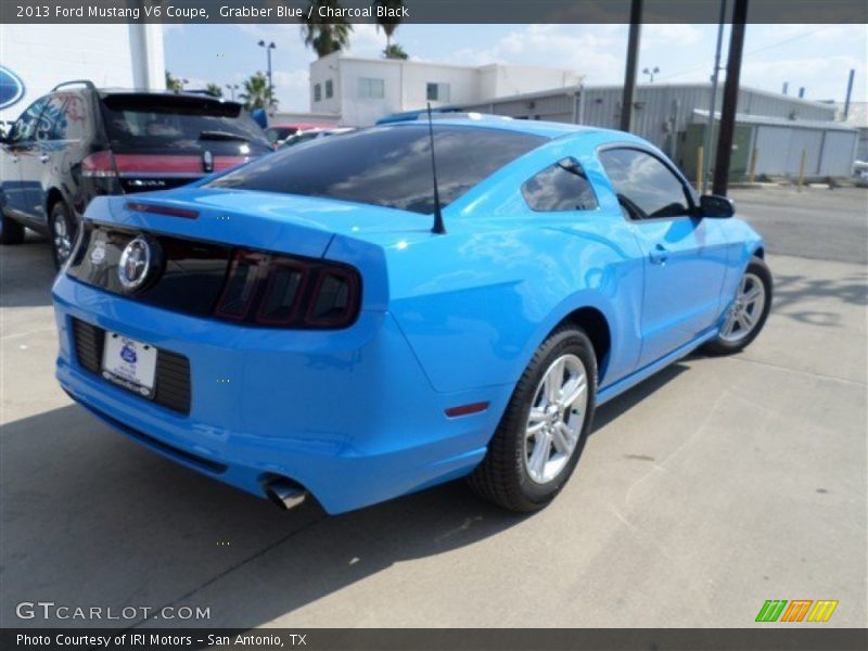 Grabber Blue / Charcoal Black 2013 Ford Mustang V6 Coupe