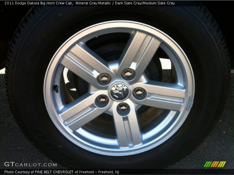 Mineral Gray Metallic / Dark Slate Gray/Medium Slate Gray 2011 Dodge Dakota Big Horn Crew Cab