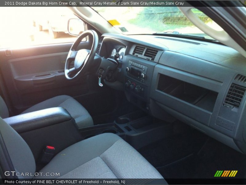 Mineral Gray Metallic / Dark Slate Gray/Medium Slate Gray 2011 Dodge Dakota Big Horn Crew Cab