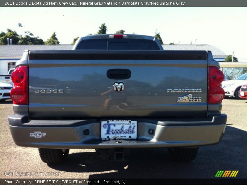 Mineral Gray Metallic / Dark Slate Gray/Medium Slate Gray 2011 Dodge Dakota Big Horn Crew Cab