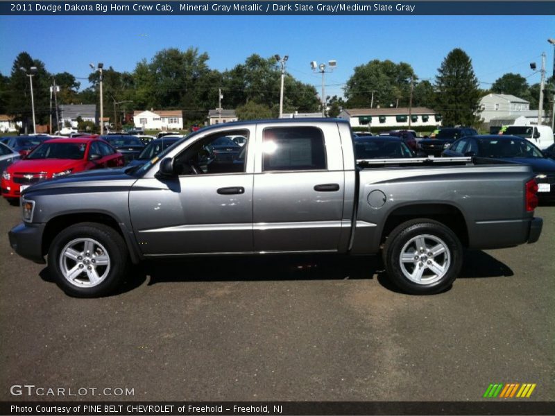 Mineral Gray Metallic / Dark Slate Gray/Medium Slate Gray 2011 Dodge Dakota Big Horn Crew Cab