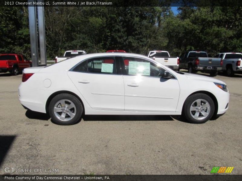 Summit White / Jet Black/Titanium 2013 Chevrolet Malibu LS