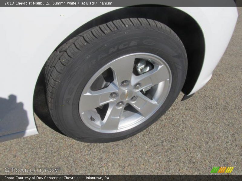 Summit White / Jet Black/Titanium 2013 Chevrolet Malibu LS