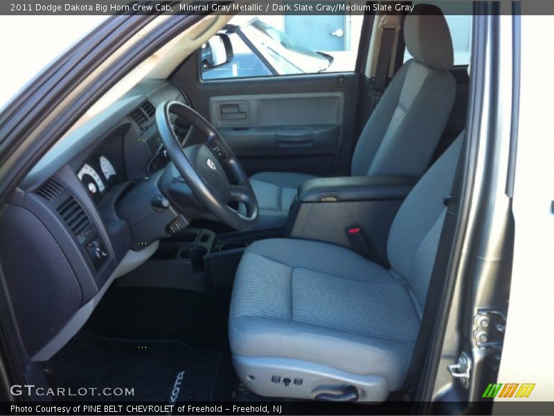 Mineral Gray Metallic / Dark Slate Gray/Medium Slate Gray 2011 Dodge Dakota Big Horn Crew Cab