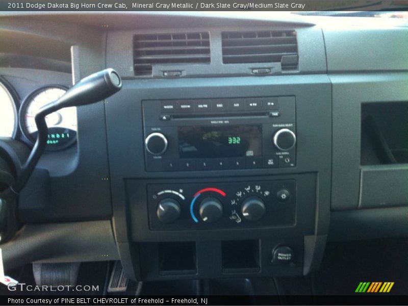 Mineral Gray Metallic / Dark Slate Gray/Medium Slate Gray 2011 Dodge Dakota Big Horn Crew Cab