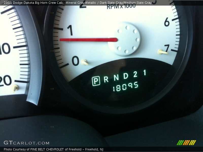 Mineral Gray Metallic / Dark Slate Gray/Medium Slate Gray 2011 Dodge Dakota Big Horn Crew Cab