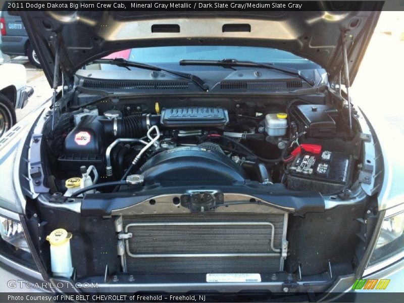 Mineral Gray Metallic / Dark Slate Gray/Medium Slate Gray 2011 Dodge Dakota Big Horn Crew Cab