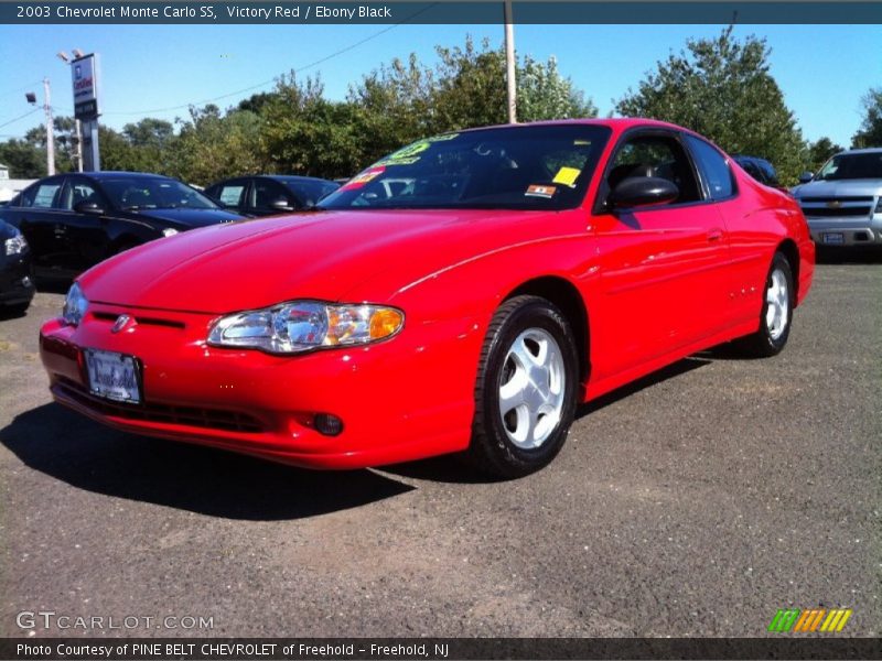 Victory Red / Ebony Black 2003 Chevrolet Monte Carlo SS