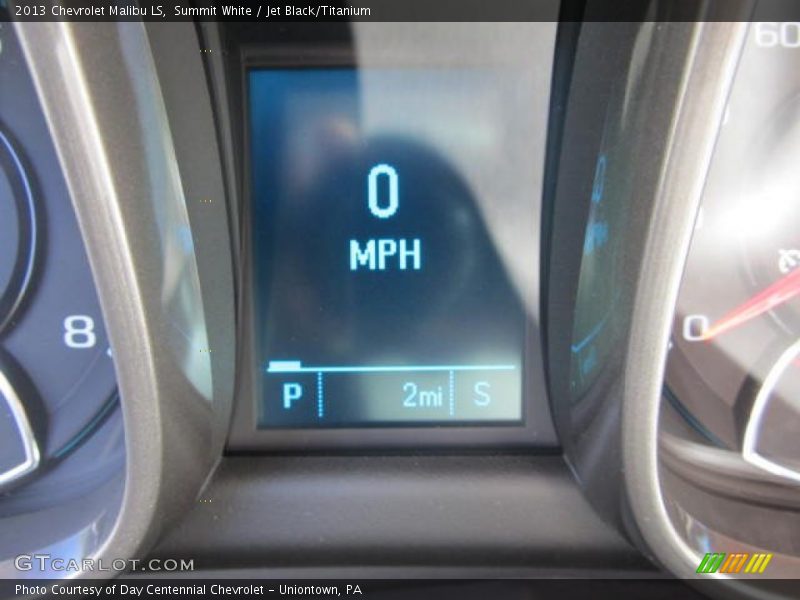 Summit White / Jet Black/Titanium 2013 Chevrolet Malibu LS