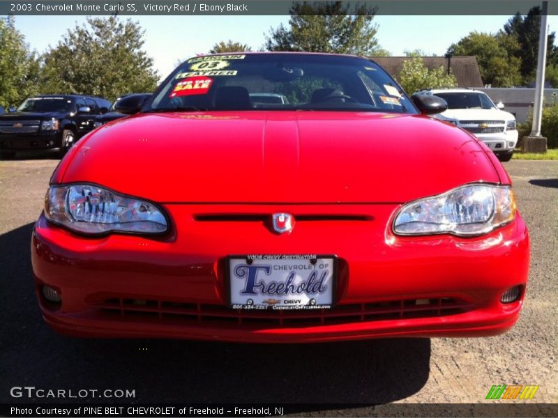 Victory Red / Ebony Black 2003 Chevrolet Monte Carlo SS