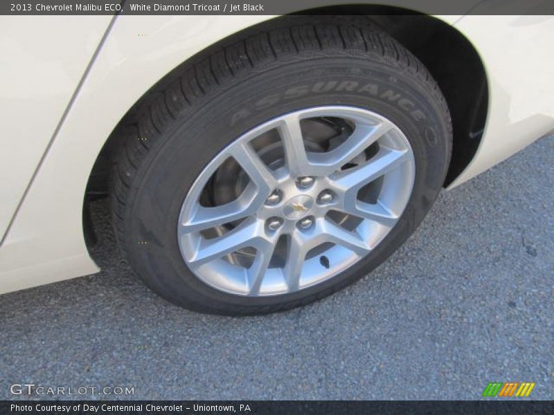 White Diamond Tricoat / Jet Black 2013 Chevrolet Malibu ECO