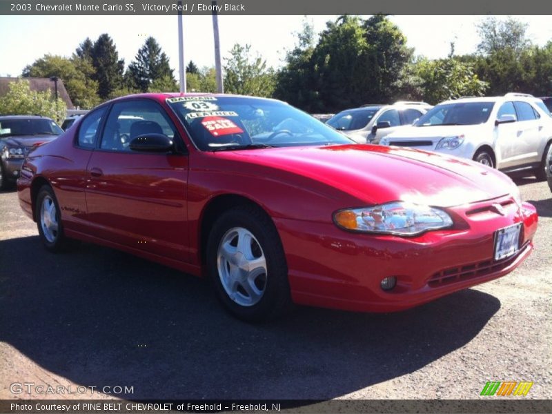 Victory Red / Ebony Black 2003 Chevrolet Monte Carlo SS