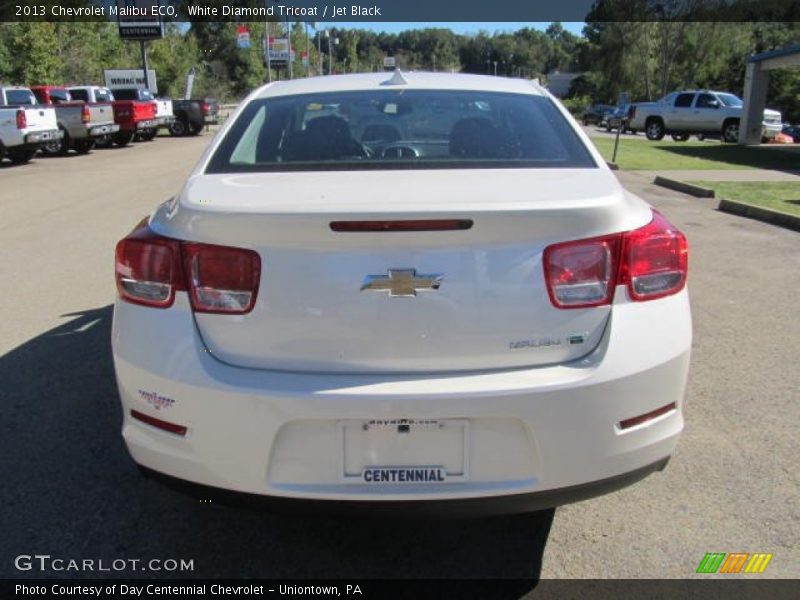 White Diamond Tricoat / Jet Black 2013 Chevrolet Malibu ECO