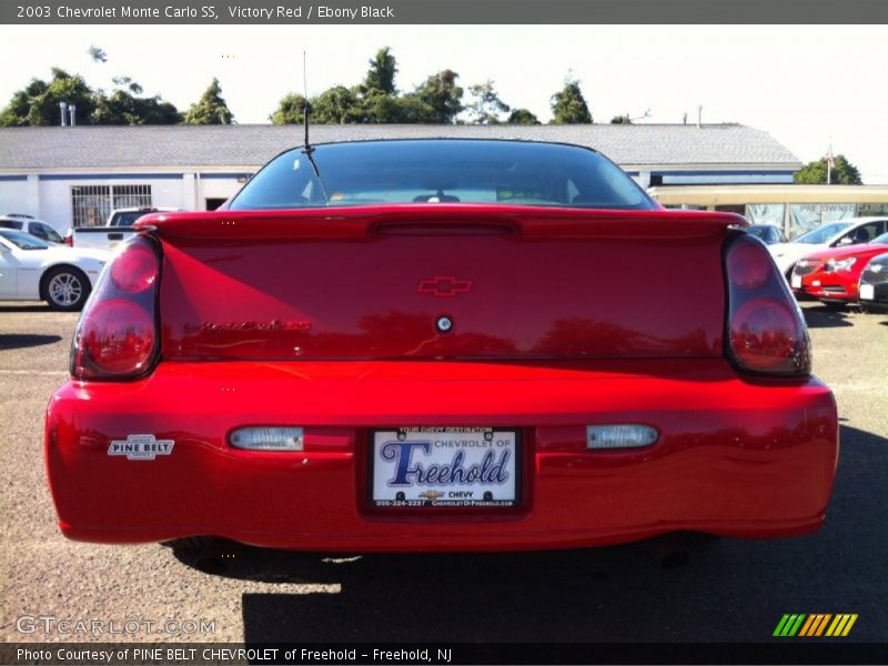 Victory Red / Ebony Black 2003 Chevrolet Monte Carlo SS