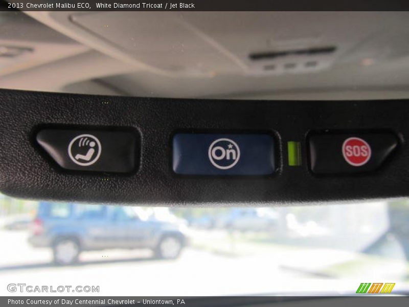 White Diamond Tricoat / Jet Black 2013 Chevrolet Malibu ECO