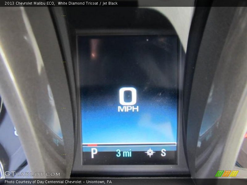 White Diamond Tricoat / Jet Black 2013 Chevrolet Malibu ECO
