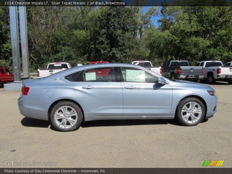 Silver Topaz Metallic / Jet Black/Brownstone 2014 Chevrolet Impala LT