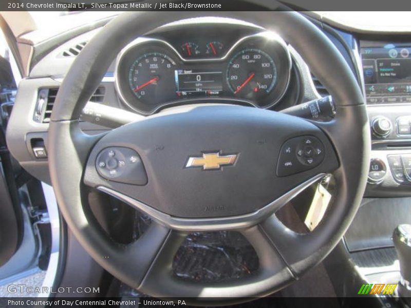Silver Topaz Metallic / Jet Black/Brownstone 2014 Chevrolet Impala LT