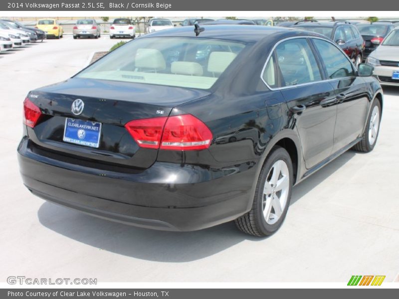 Black / Cornsilk Beige 2014 Volkswagen Passat 2.5L SE
