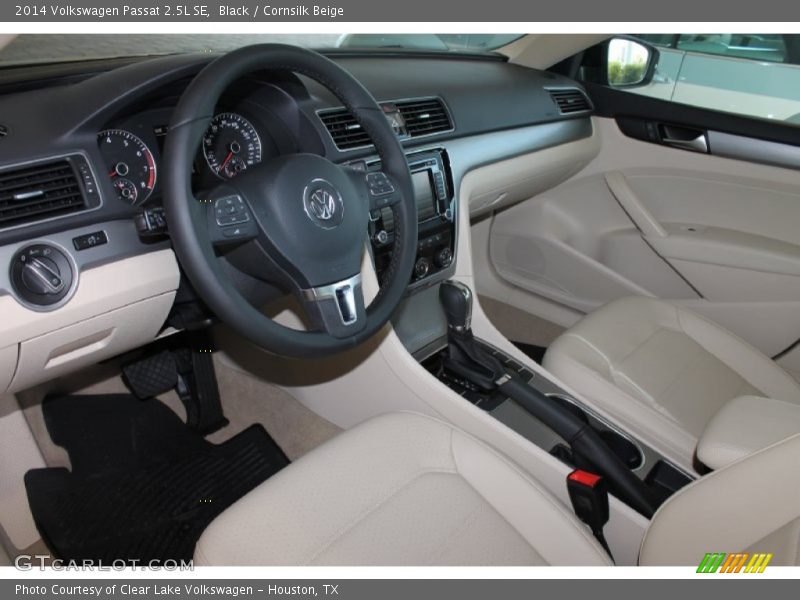 Black / Cornsilk Beige 2014 Volkswagen Passat 2.5L SE