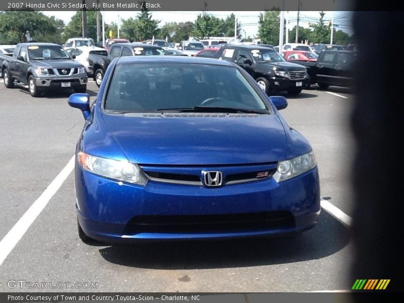 Fiji Blue Metallic / Black 2007 Honda Civic Si Sedan