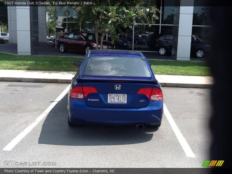 Fiji Blue Metallic / Black 2007 Honda Civic Si Sedan