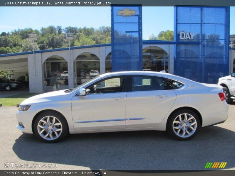 White Diamond Tricoat / Jet Black 2014 Chevrolet Impala LTZ