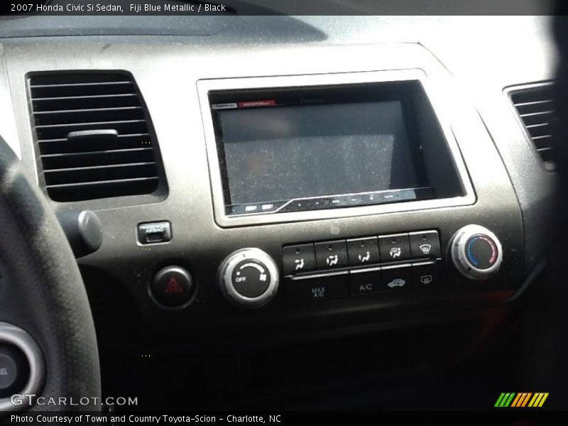 Fiji Blue Metallic / Black 2007 Honda Civic Si Sedan