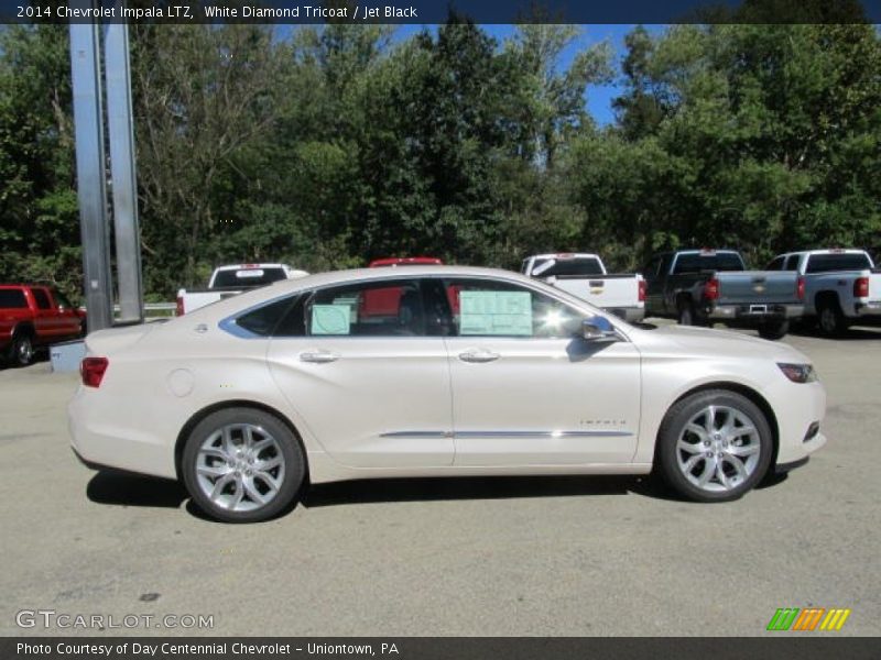 White Diamond Tricoat / Jet Black 2014 Chevrolet Impala LTZ