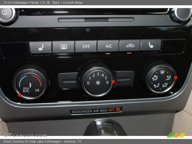 Black / Cornsilk Beige 2014 Volkswagen Passat 2.5L SE
