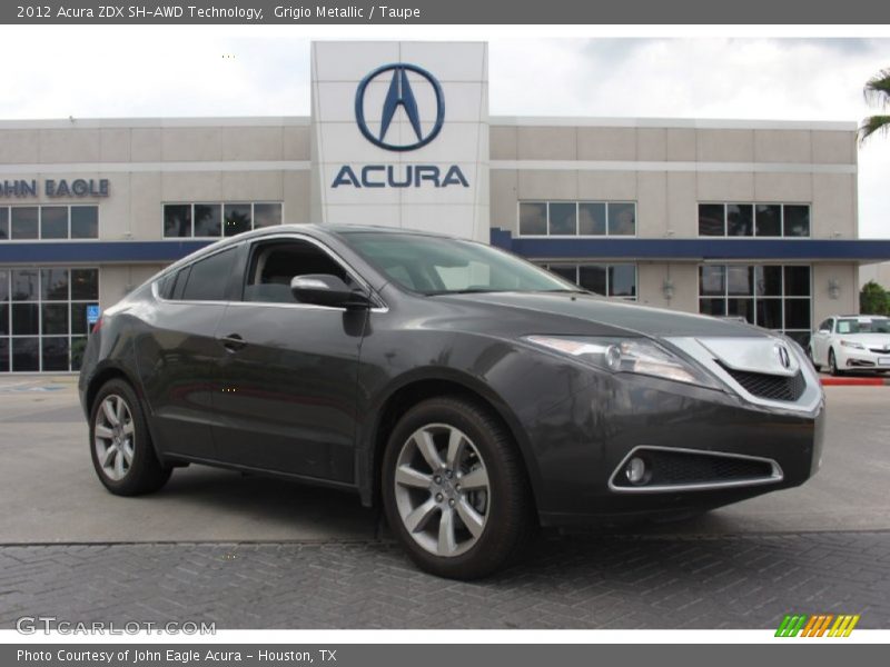 Grigio Metallic / Taupe 2012 Acura ZDX SH-AWD Technology