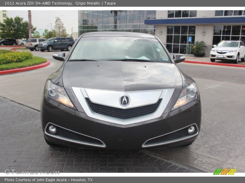 Grigio Metallic / Taupe 2012 Acura ZDX SH-AWD Technology