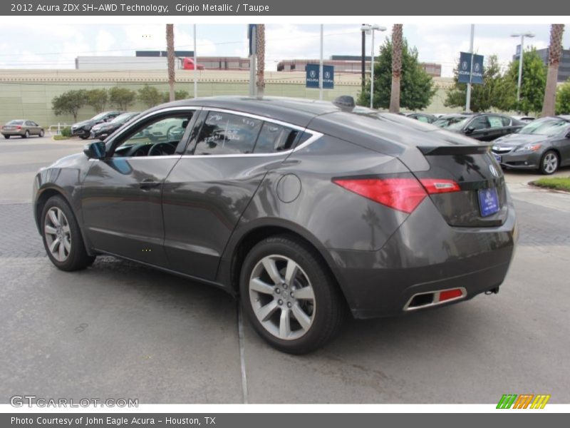 Grigio Metallic / Taupe 2012 Acura ZDX SH-AWD Technology