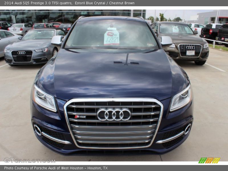 Estoril Blue Crystal / Chestnut Brown 2014 Audi SQ5 Prestige 3.0 TFSI quattro