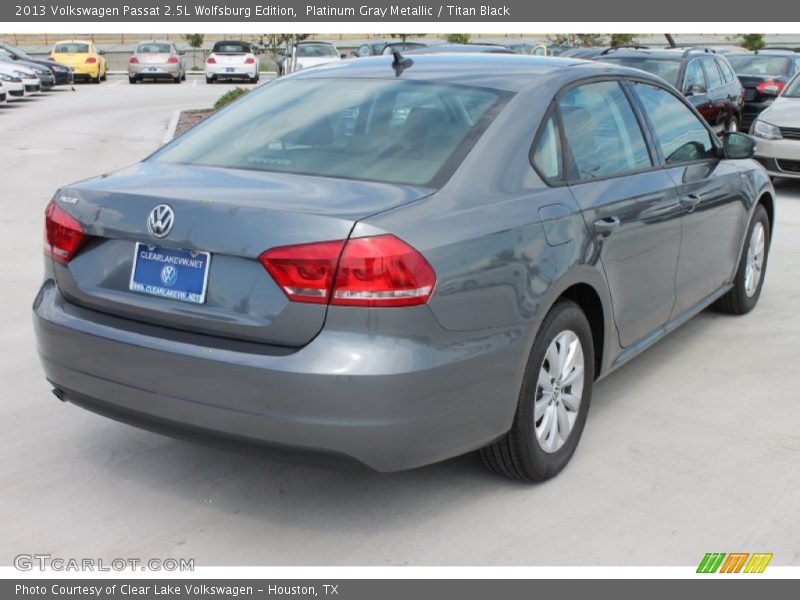 Platinum Gray Metallic / Titan Black 2013 Volkswagen Passat 2.5L Wolfsburg Edition