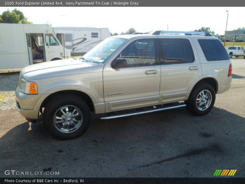 Ivory Parchment Tri Coat / Midnight Grey 2005 Ford Explorer Limited 4x4