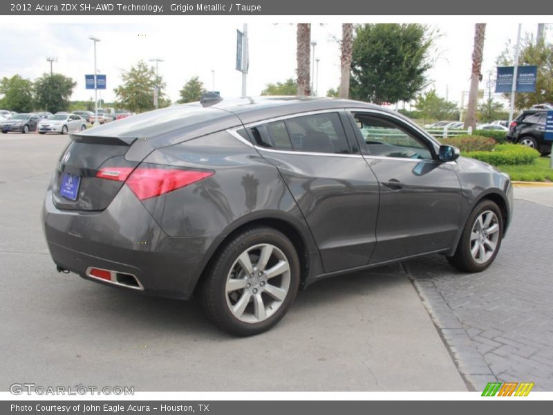 Grigio Metallic / Taupe 2012 Acura ZDX SH-AWD Technology