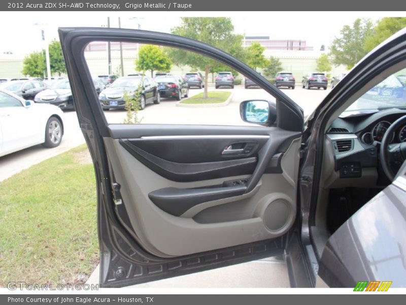 Grigio Metallic / Taupe 2012 Acura ZDX SH-AWD Technology