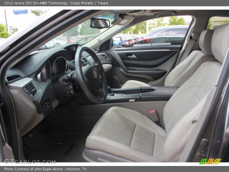 Grigio Metallic / Taupe 2012 Acura ZDX SH-AWD Technology