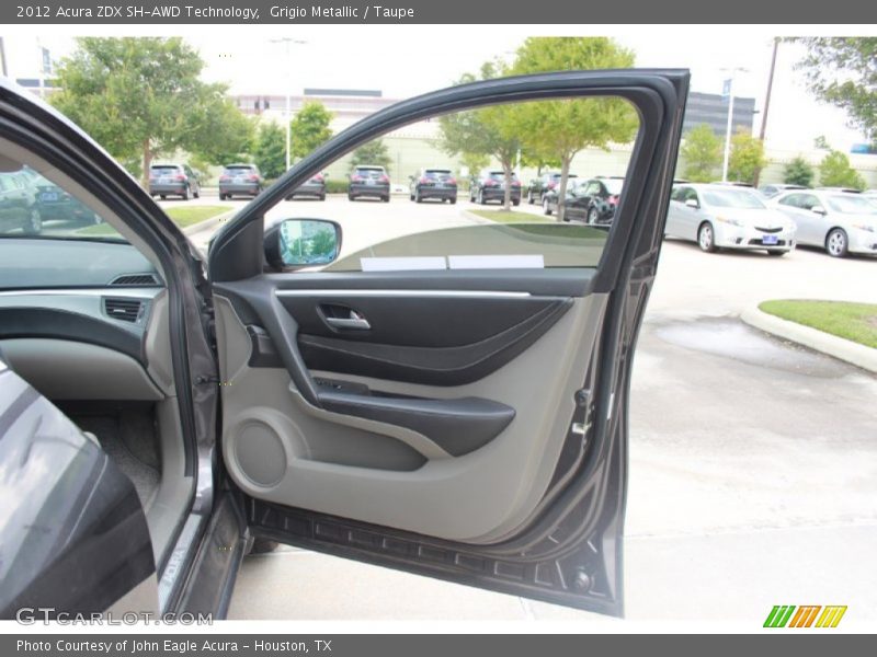 Grigio Metallic / Taupe 2012 Acura ZDX SH-AWD Technology