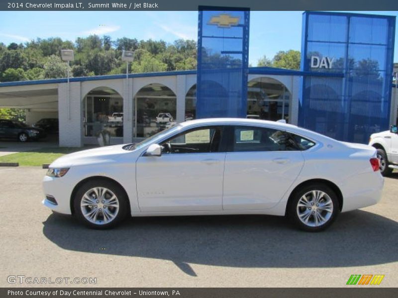 Summit White / Jet Black 2014 Chevrolet Impala LT