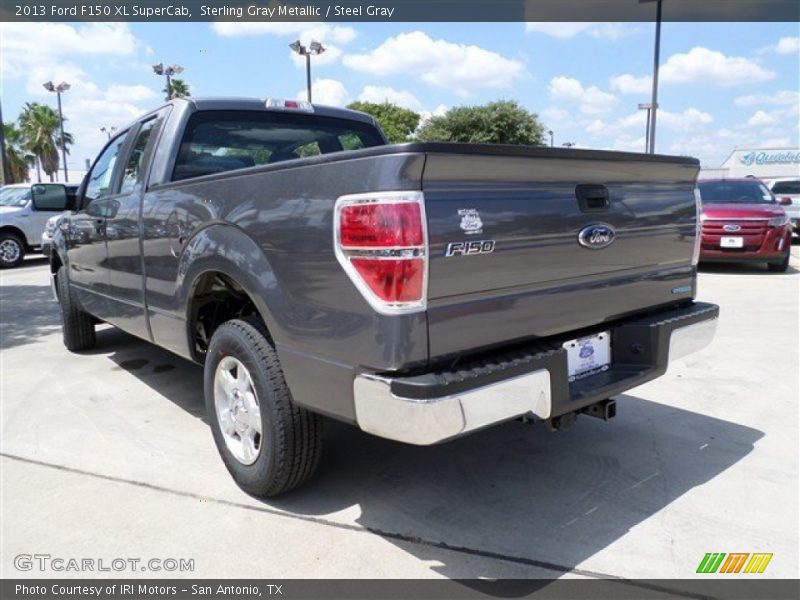 Sterling Gray Metallic / Steel Gray 2013 Ford F150 XL SuperCab