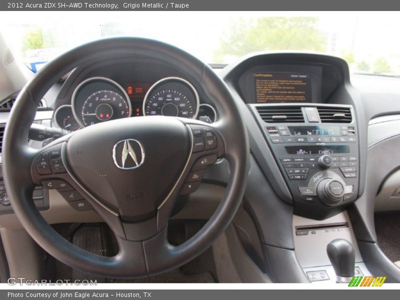 Grigio Metallic / Taupe 2012 Acura ZDX SH-AWD Technology